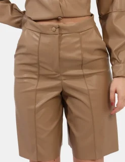 Shorts Materica Marrone