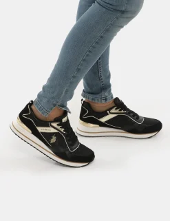 Sneakers U.S. Polo Assn con inserti in lurex