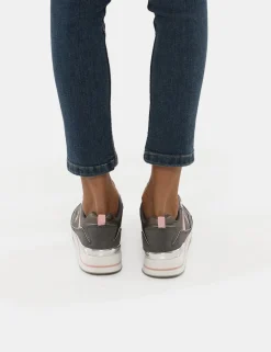 Sneakers U.S. Polo Assn con inserti patent in rosa