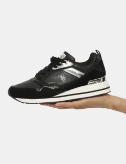 Sneakers U.S. Polo Assn con inserti argento