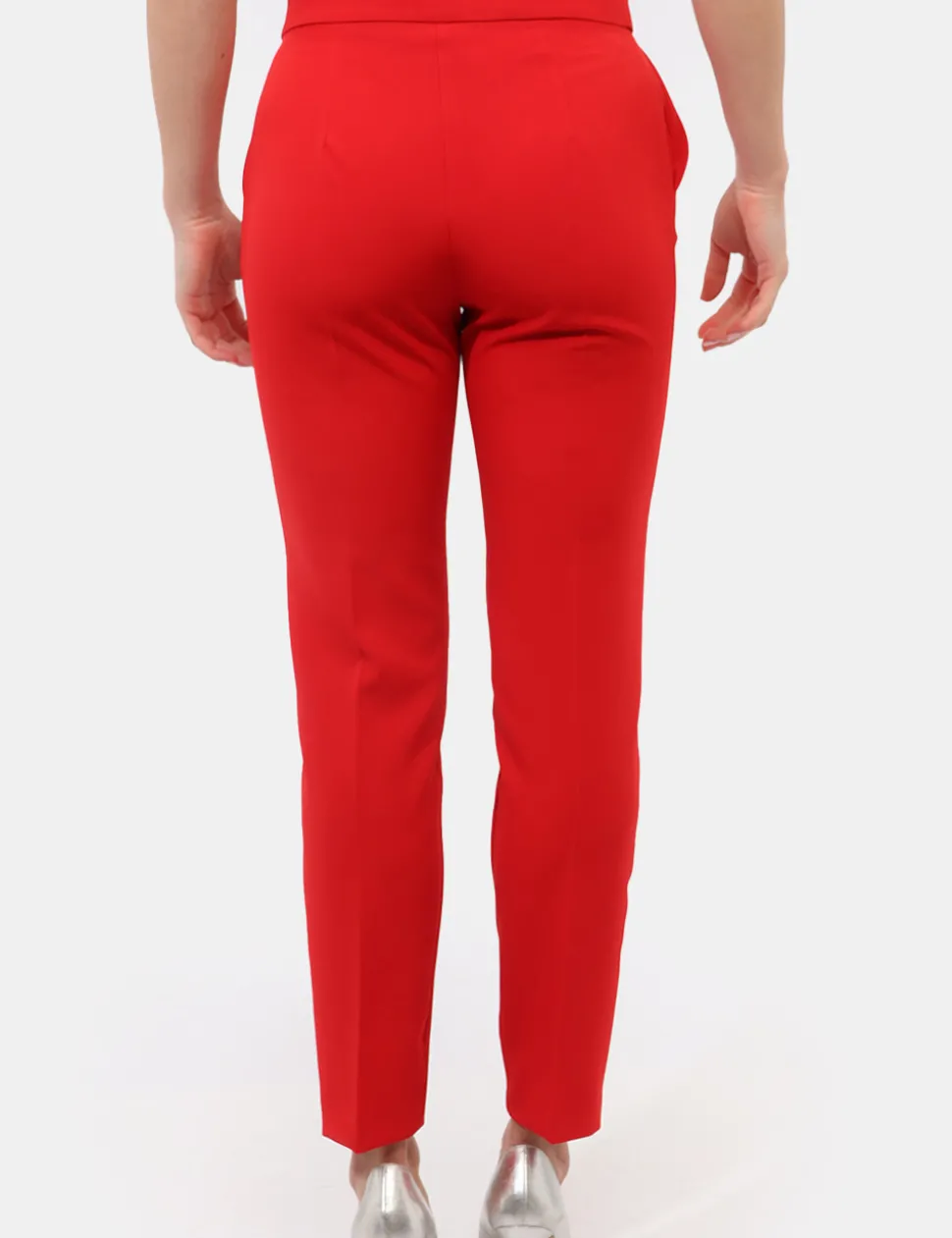 Tailleur Giacca Pantalone Rue De Clerie Rosso