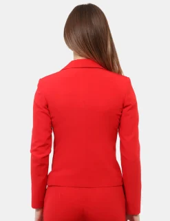 Tailleur Giacca Pantalone Rue De Clerie Rosso