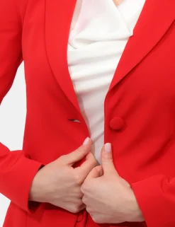 Tailleur Giacca Pantalone Rue De Clerie Rosso