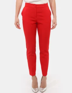 Tailleur Giacca Pantalone Rue De Clerie Rosso