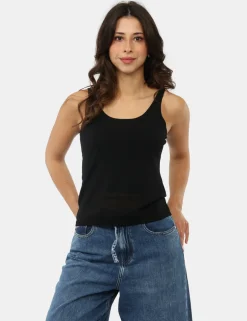 Top Materica Nero