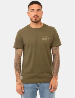 T-shirt Aeronautica Italiana Verde militare