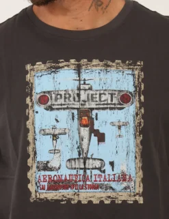 T-shirt Aeronautica Italiana Grigia