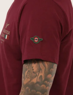 T-shirt Aeronautica Italiana Bordeaux