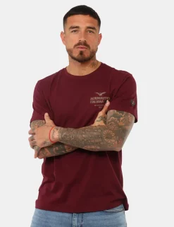 T-shirt Aeronautica Italiana Bordeaux