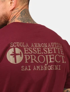 T-shirt Aeronautica Italiana Bordeaux