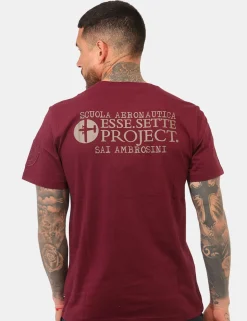 T-shirt Aeronautica Italiana Bordeaux
