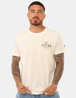 T-shirt Aeronautica Italiana Bianca