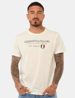 T-shirt Aeronautica Italiana Bianca