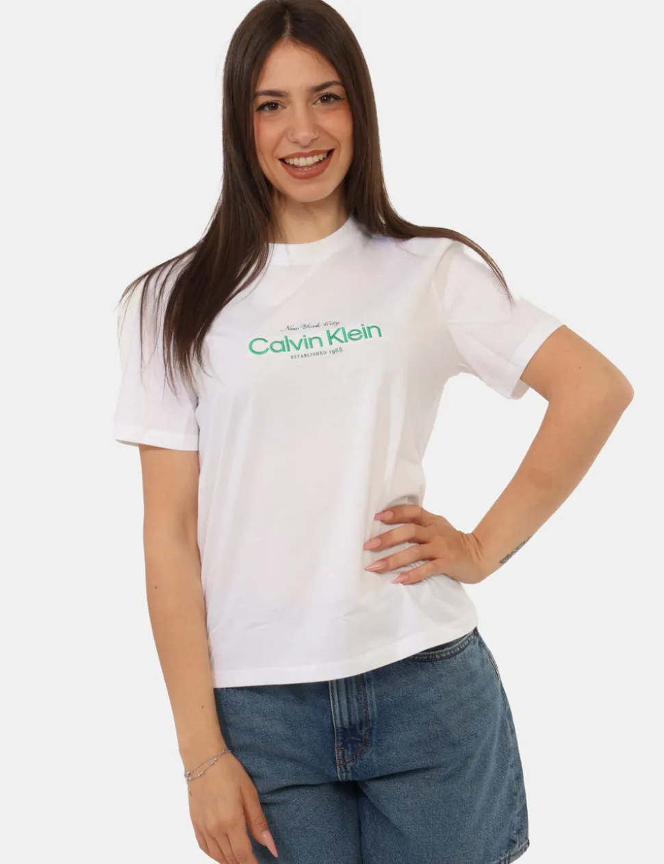 T-shirt Calvin Klein Bianco