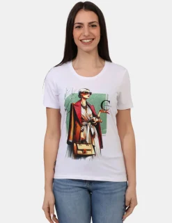 T-shirt Concept83 Bianco