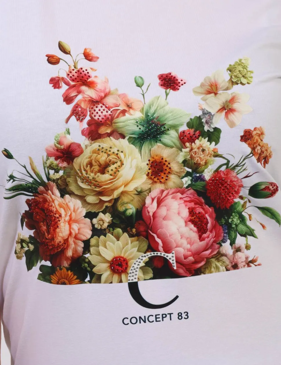 T-shirt Concept83 Bianco