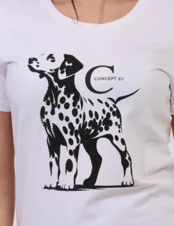 T-shirt Concept83 Bianco