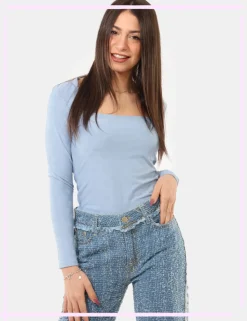 T shirt Guess Azzurro taglia S
