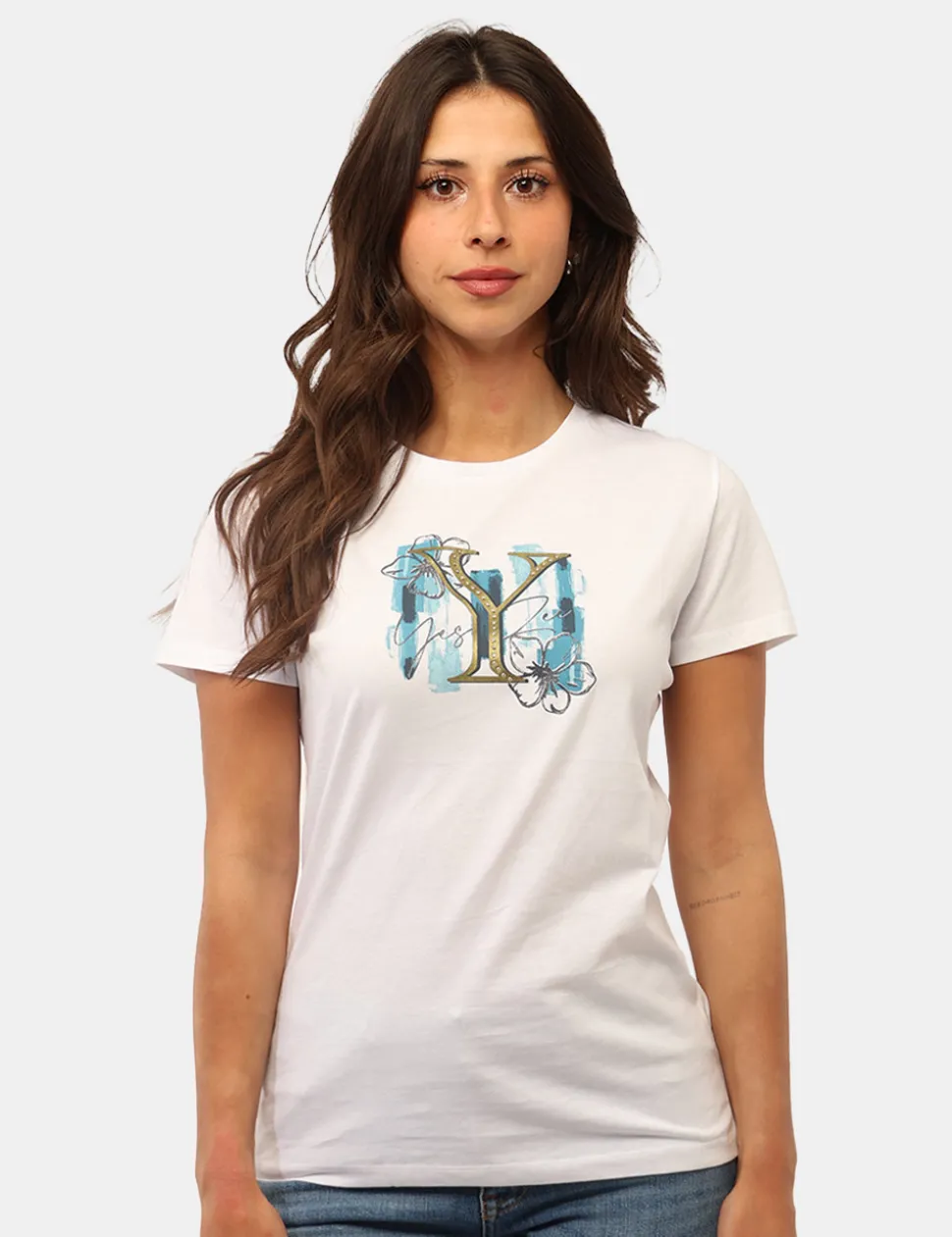 T-shirt Yes Zee Bianco