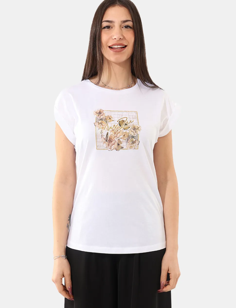 T-shirt Yes Zee Bianco
