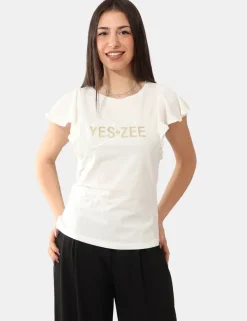 T-shirt Yes Zee Bianco