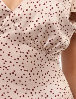 Vestito Materica Beige