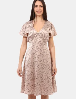Vestito Materica Beige