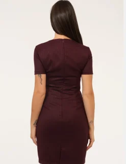 Vestito Materica Bordeaux