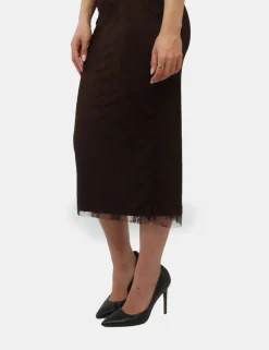 Vestito Materica Marrone