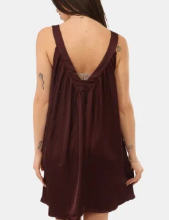 Vestito Via Delle Rose Bordeaux